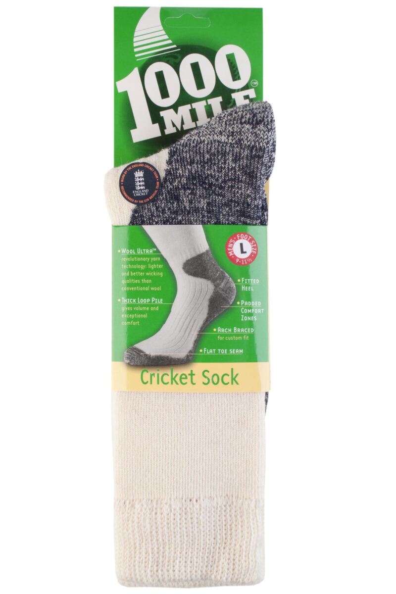 Mens 1000 Mile 'Wool Ultra' Cricket Sock from