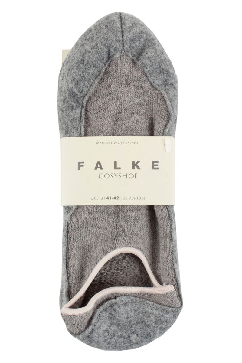 Ladies 1 Pair Falke CosyShoe Shorter Cut Virgin Wool Home Socks from