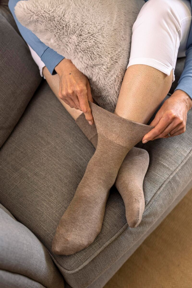 Ladies 3 Pair Iomi Footnurse Gentle Grip Diabetic Socks