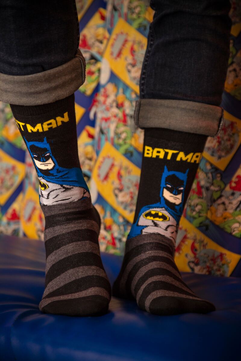 SOCKSHOP Justice League Aquaman, Flash, Superman, Batman and Wonder Woman Socks