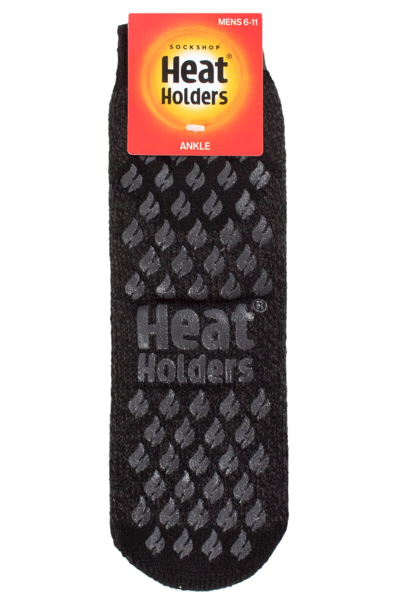 Heat Holders Men's Ultra Warm Slipper Socks - 2.3 Tog Thermal Non-Slip Socks, Size 7-12, Deep Blue - View #8