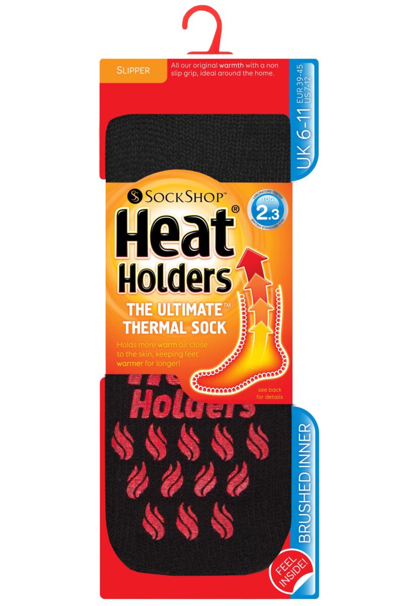 Mens SOCKSHOP Heat Holders Slipper Socks