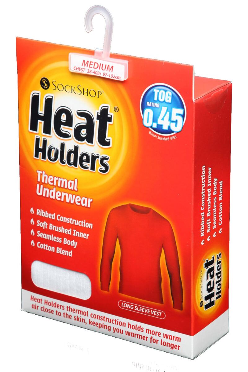 SOCKSHOP Heat Holders Long Sleeved Thermal Vest