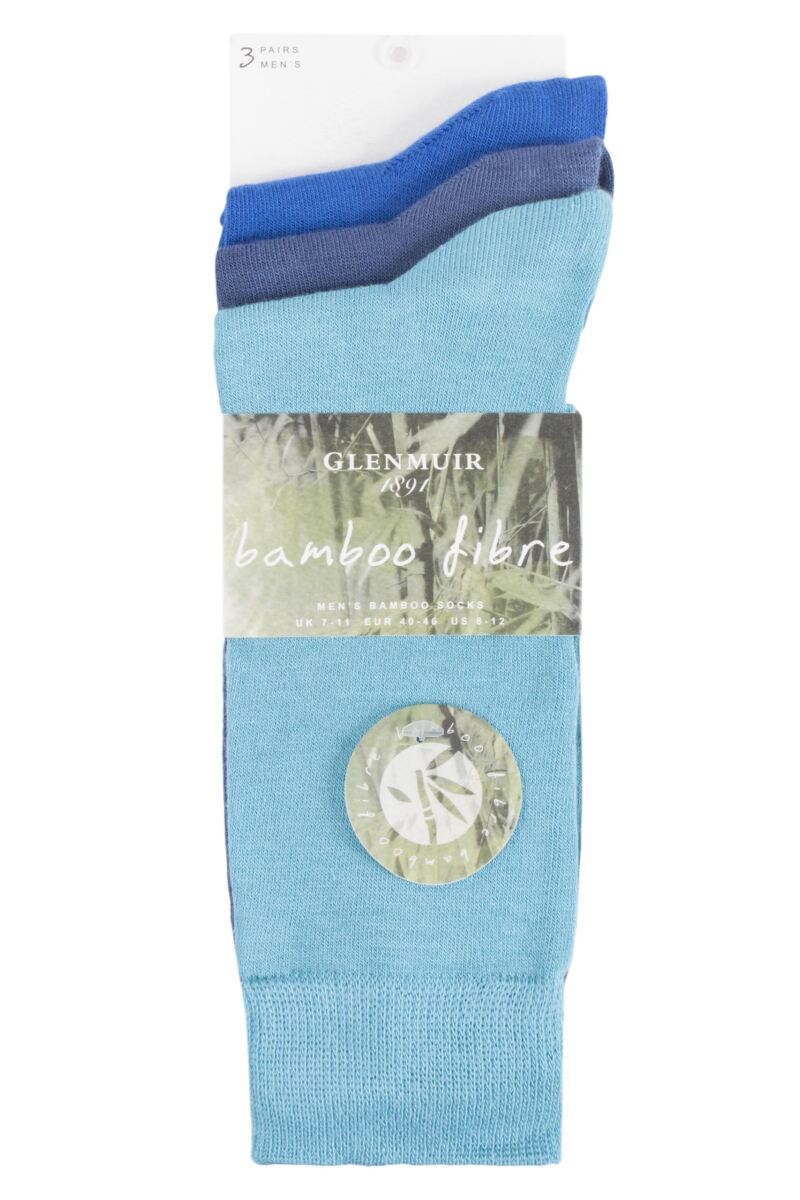 Mens Glenmuir Classic Bamboo Plain Socks from