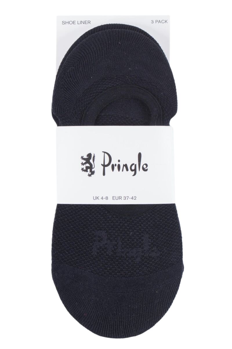 Ladies Pringle Nylon Shoe Liner Socks from