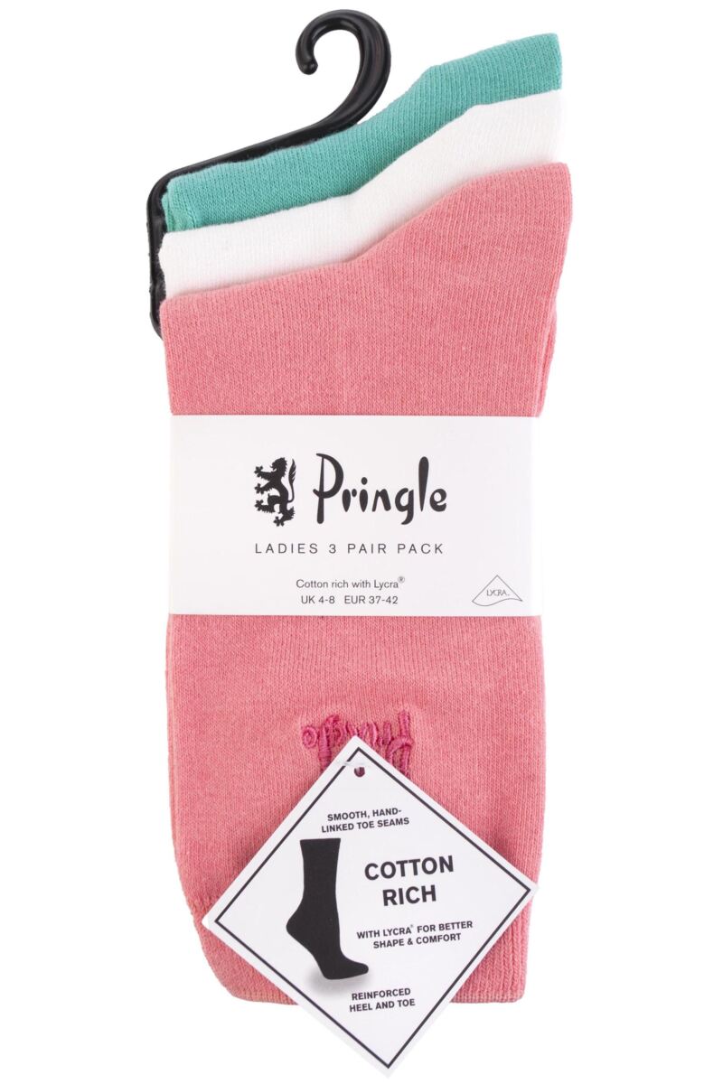 Ladies Pringle Tiffany Plain Trouser Socks