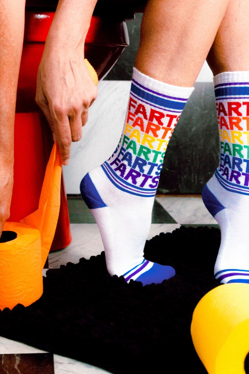 Gumball Poodle 1 Pair Farts Cotton Socks