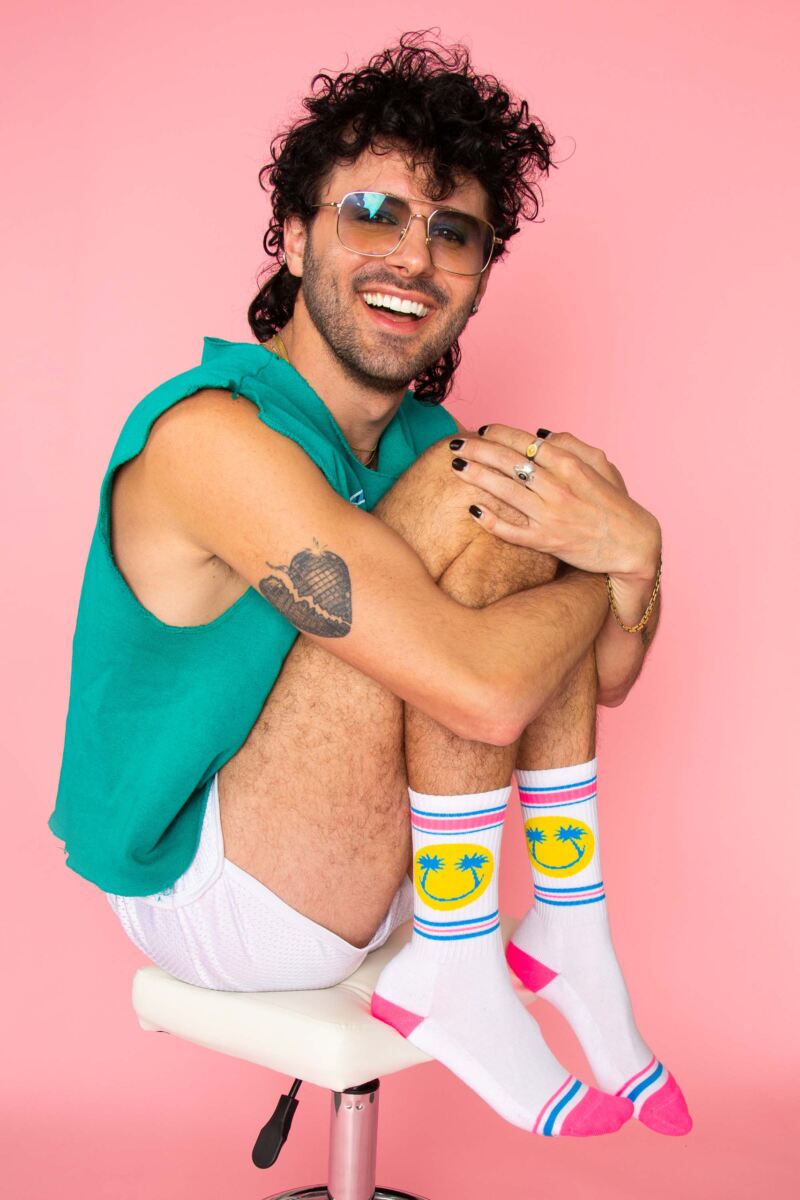 Gumball Poodle 1 Pair Happy Palms Cotton Socks