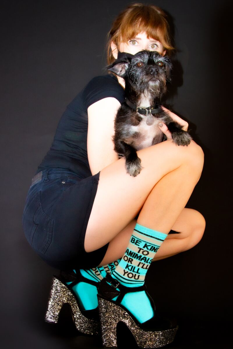 Gumball Poodle 1 Pair Be Kind to Animals or I'll Kill You Cotton Socks
