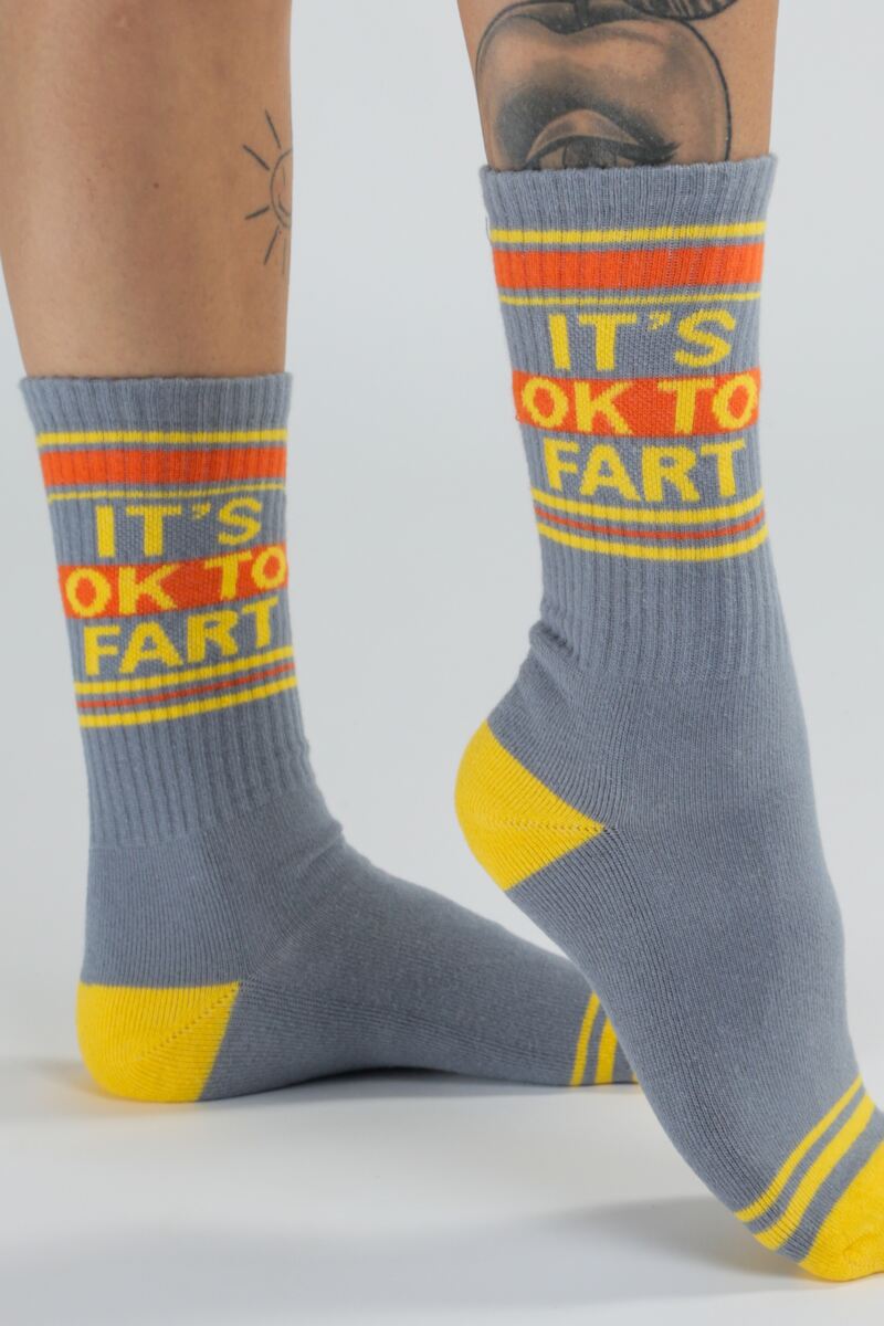 Gumball Poodle 1 Pair It's OK to Fart Cotton Socks