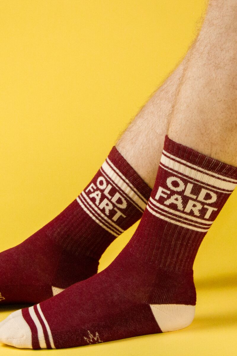 Gumball Poodle 1 Pair Old Fart Cotton Socks