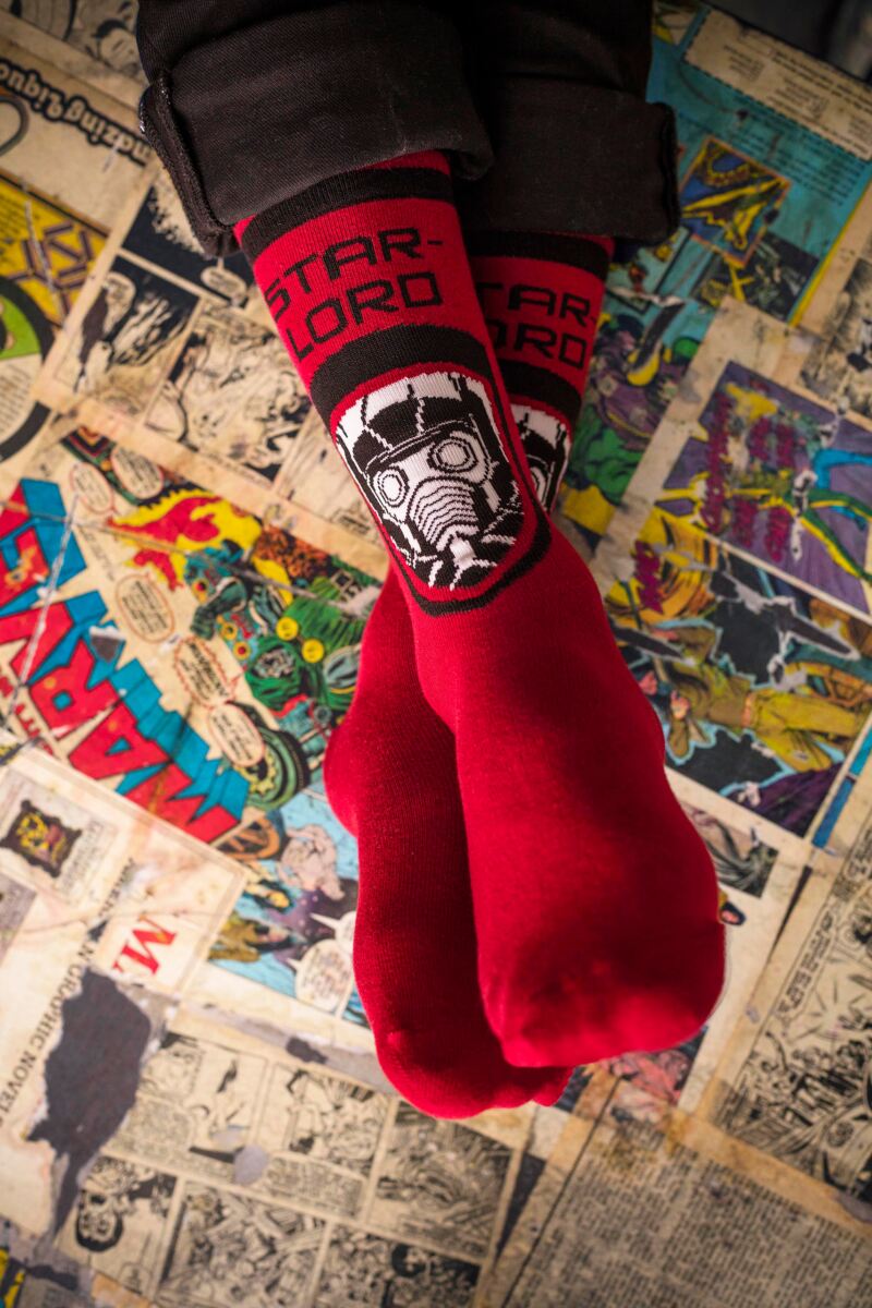 SOCKSHOP Marvel Guardians of the Galaxy Groot, Rocket, Star-Lord and Drax Cotton Socks