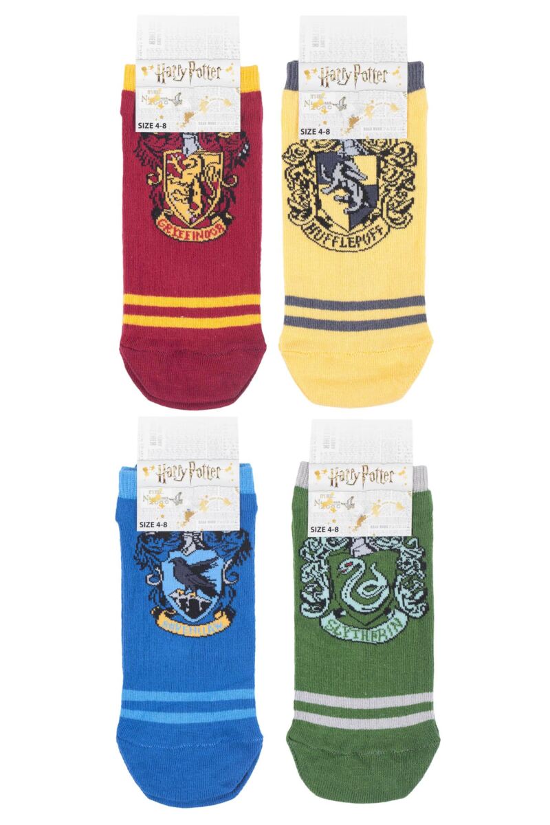 Harry Potter House Badges Cotton Trainer Socks
