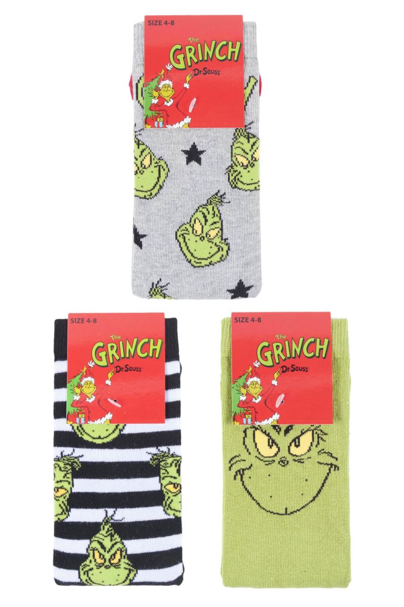 Mens Grinch Cotton Socks from