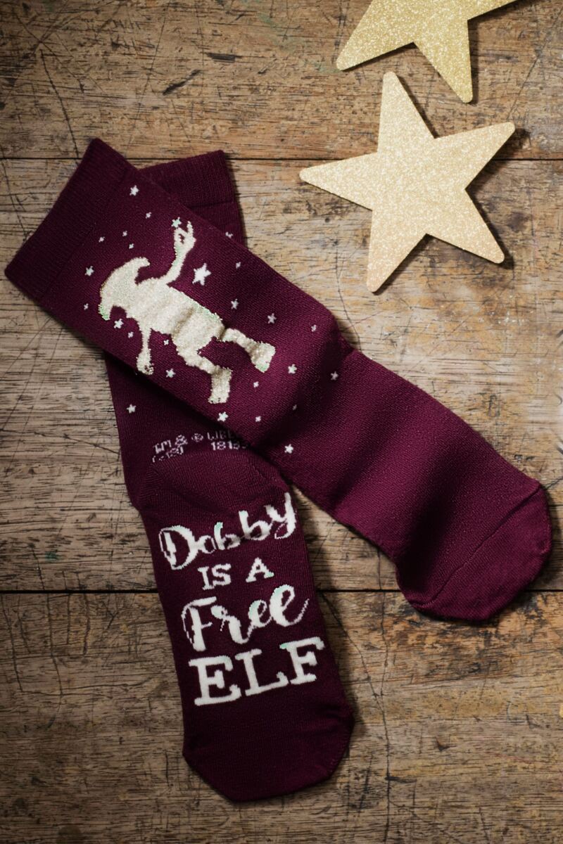 Ladies SOCKSHOP 2 Pair Harry Potter Dobby is a Free Elf Cotton Socks