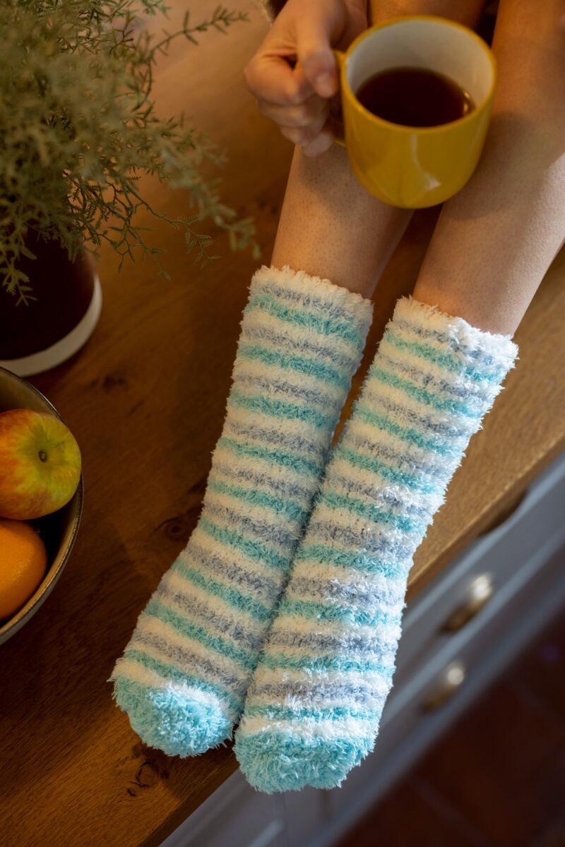 Ladies 2 Pair SOCKSHOP Fluffy and Cosy Leisure Socks