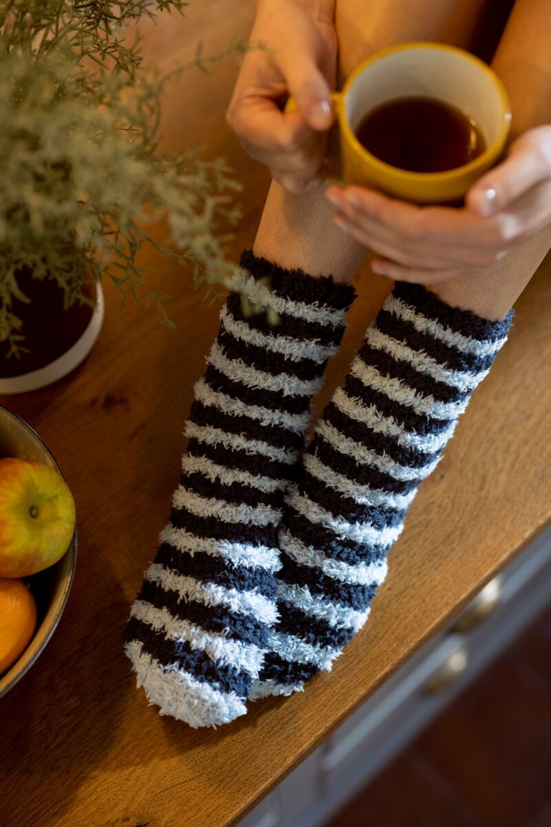 Ladies 2 Pair SOCKSHOP Fluffy and Cosy Leisure Socks