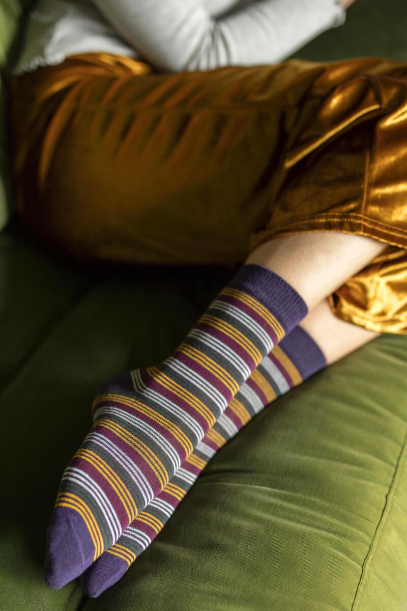 Ladies 3 Pair SOCKSHOP Bamboo Feather Socks