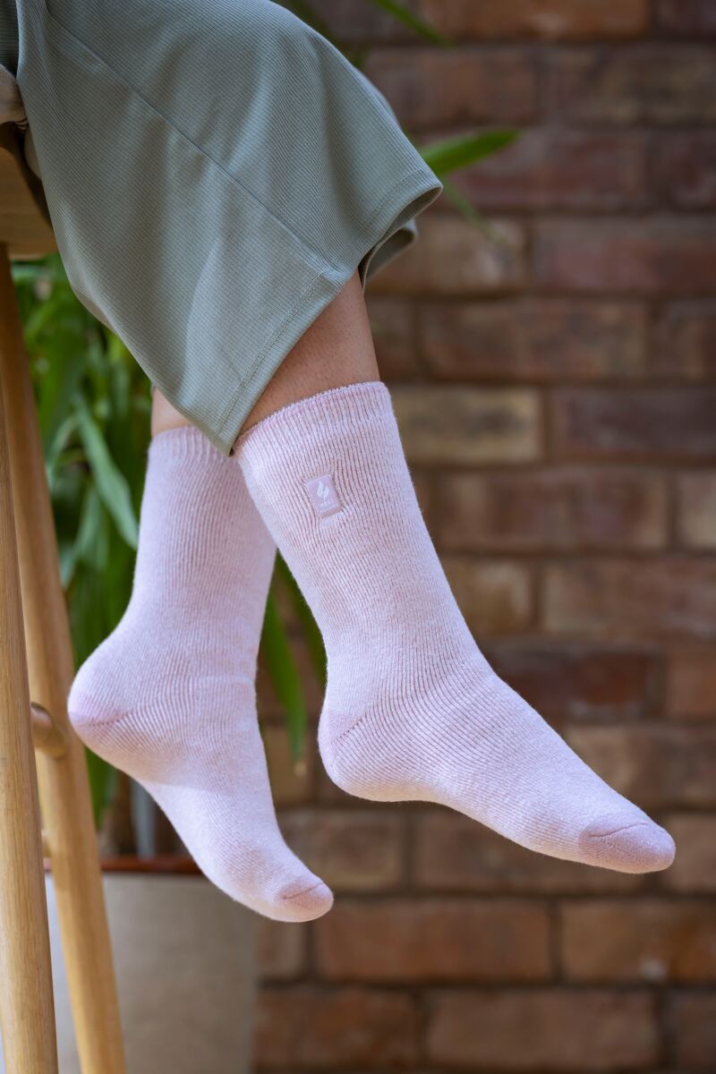 Ladies 1 Pair SOCKSHOP Heat Holders 1.6 TOG Lite Patterned and Striped Socks