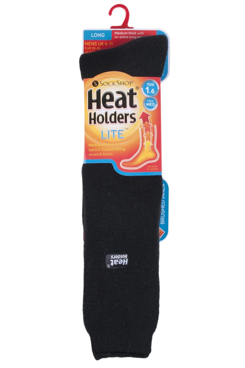 Mens 1 Pair Heat Holders 1.6 TOG Lite Long Knee High Socks