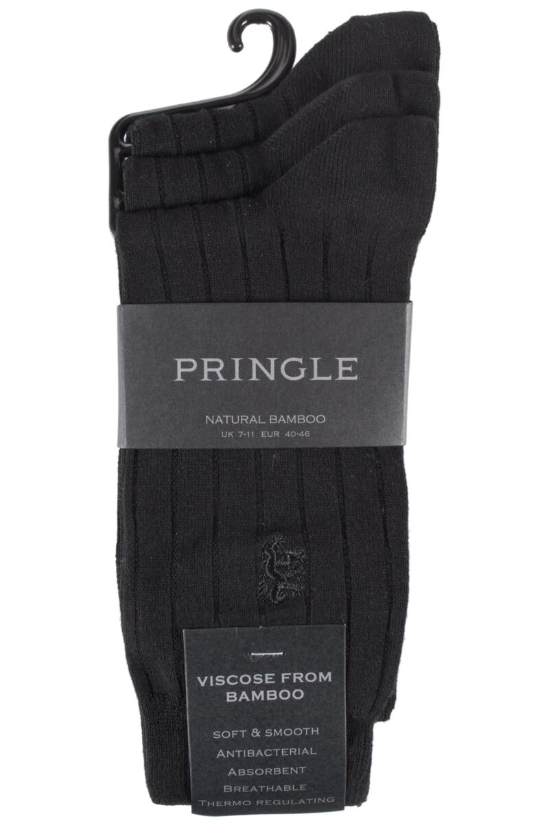 Pringle Of Scotland Classic Bamboo Rib Socks