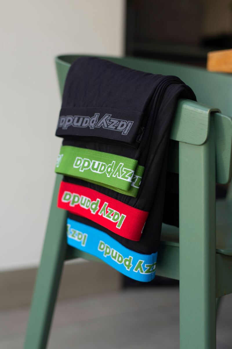 Mens 3 Pack Lazy Panda Bamboo Boxer Shorts from