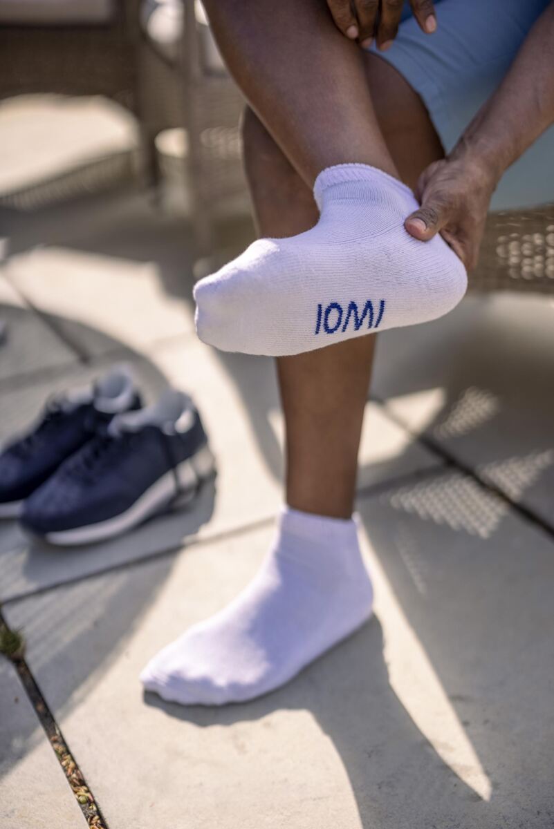 Mens 3 Pair Iomi Footnurse Cushioned Foot Diabetic Trainer Socks