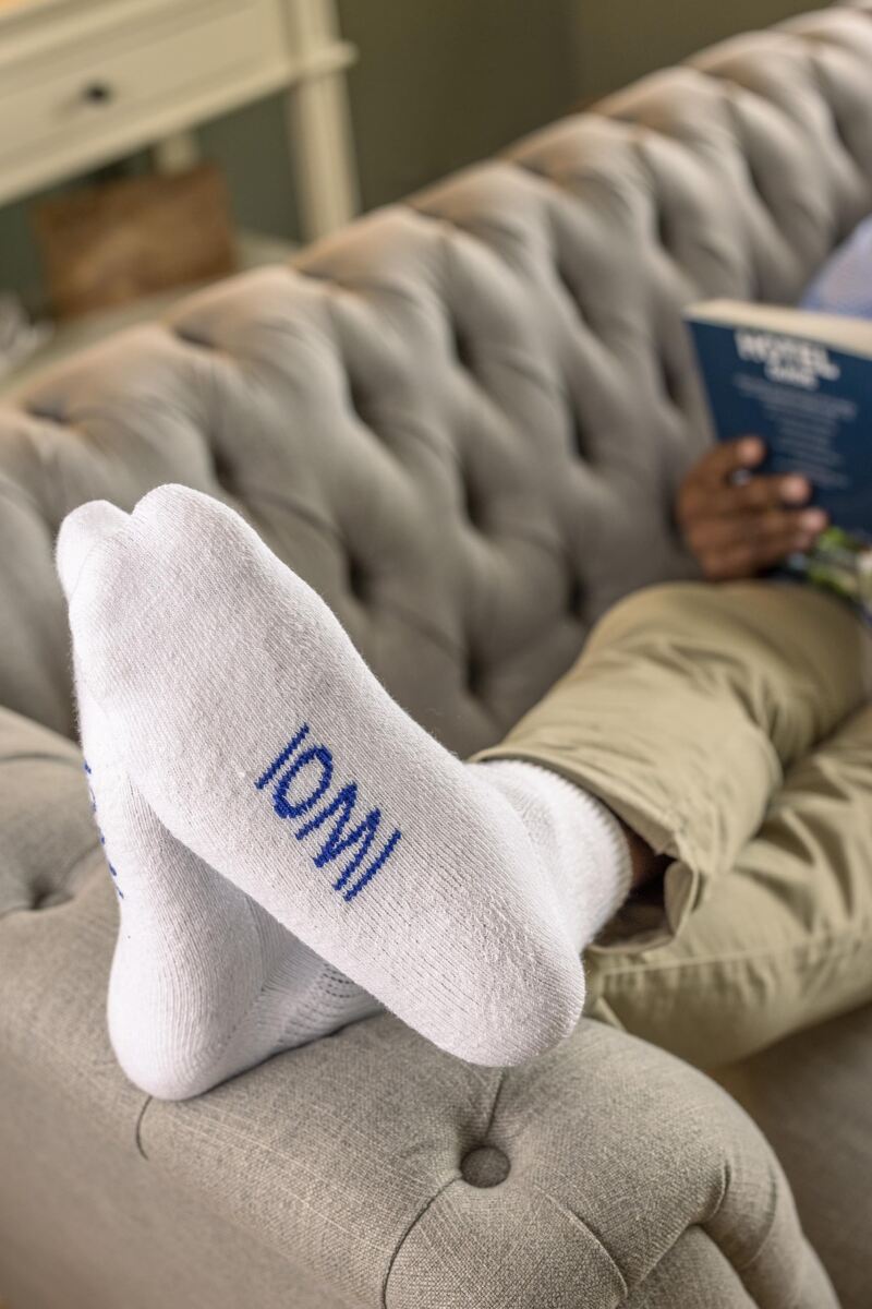 Mens 3 Pair Iomi Footnurse Gentle Grip Cushioned Foot Diabetic Socks