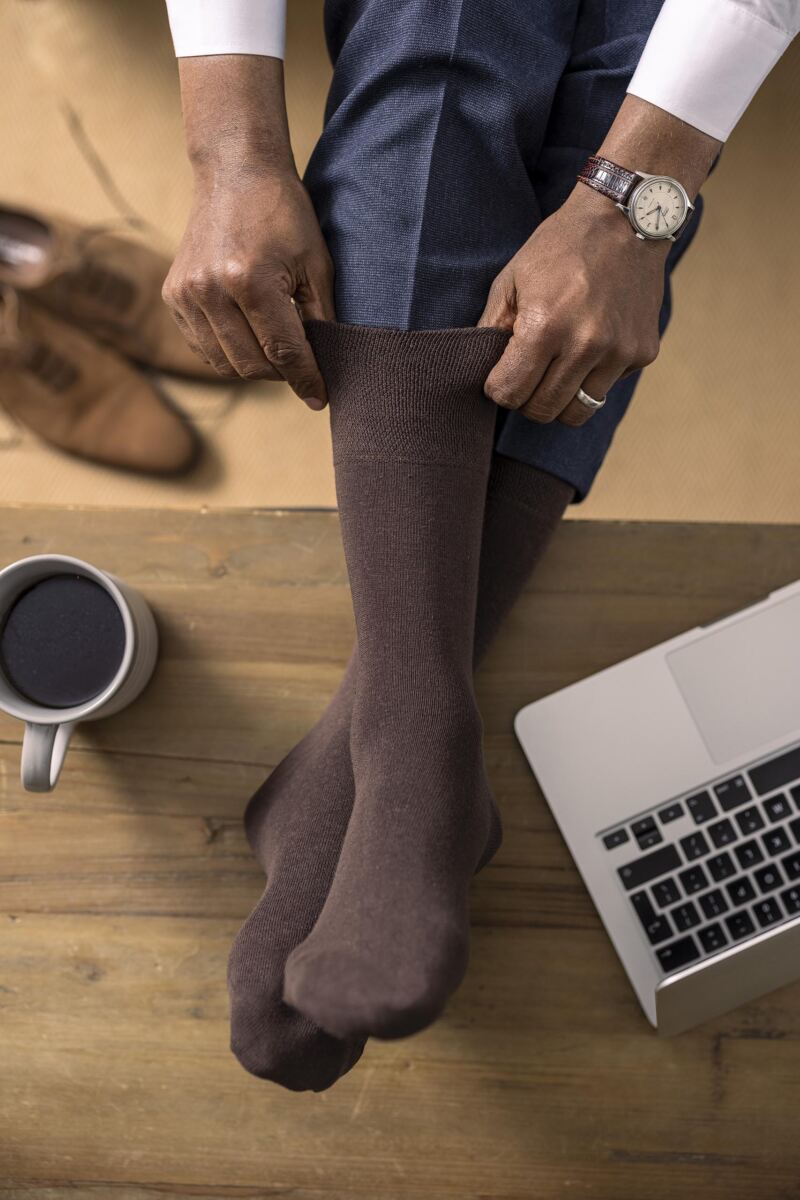 Mens 3 Pair Iomi Footnurse Gentle Grip Diabetic Socks