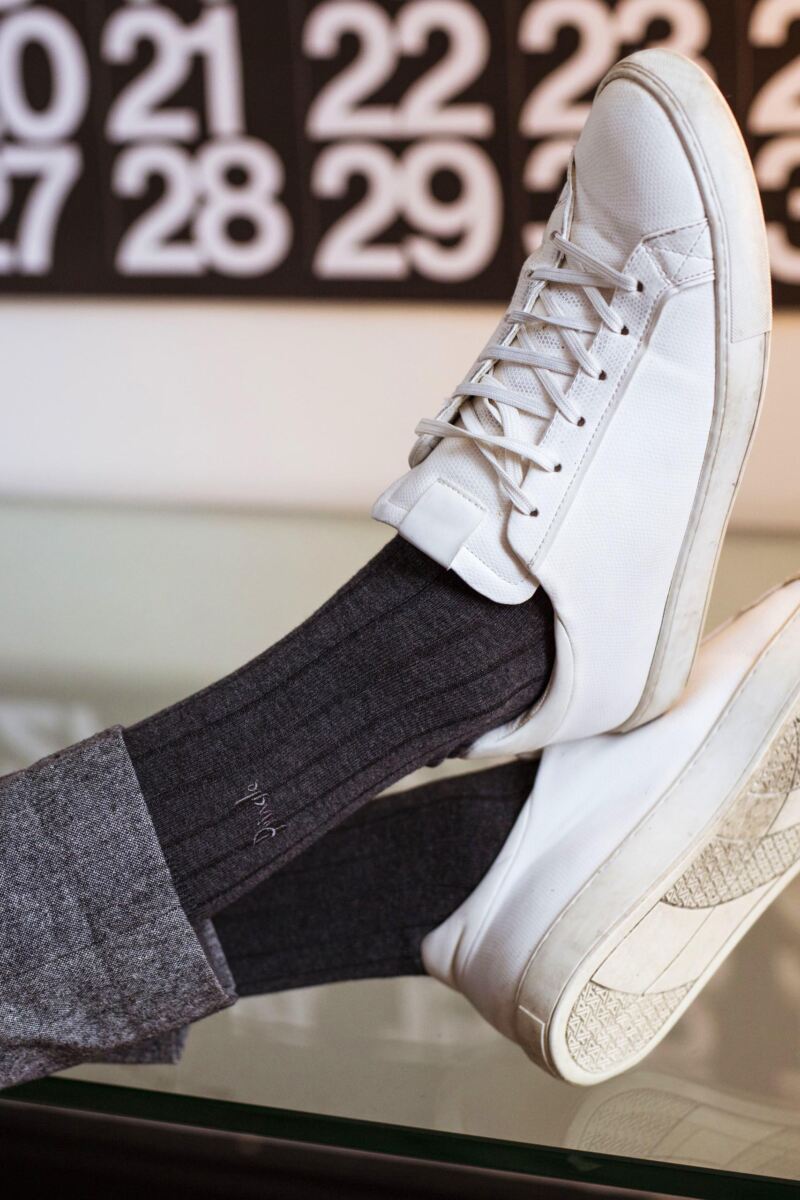 Mens 3 Pair Pringle Laird Rib Trouser Socks