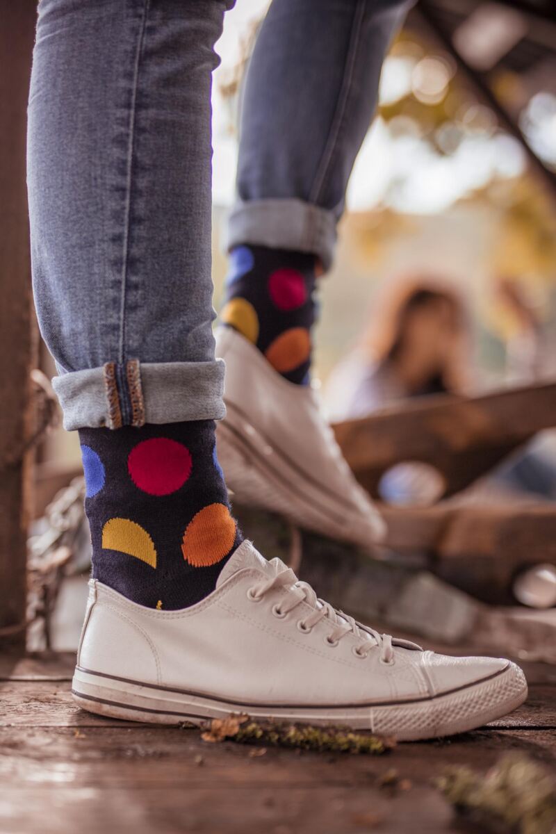 Mens 5 Pair SOCKSHOP Plain, Striped and Patterned Bamboo Socks