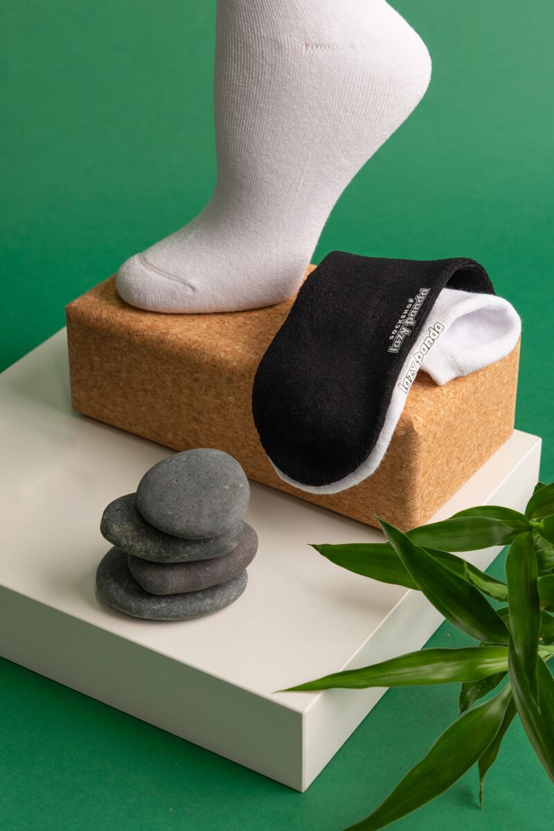 Mens and Ladies 3 Pair SOCKSHOP Lazy Panda Full Cushion Bamboo Sports Trainer Socks
