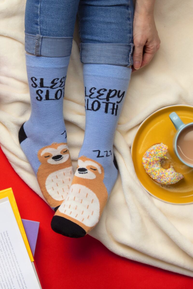 Mens and Ladies 1 Pair Lazy Panda Bamboo Novelty Socks