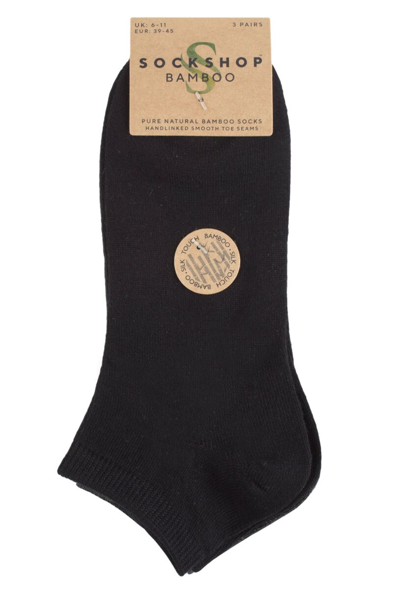 Mens Bamboo Trainer Socks