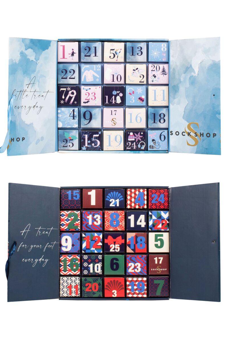 25 Pair Christmas Sock Advent Calendars