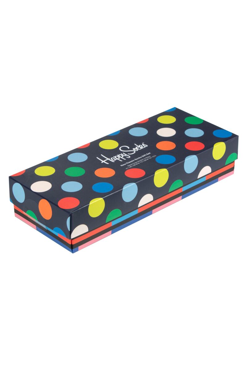 Happy Socks 4 Pair New Classic Gift Boxed Socks