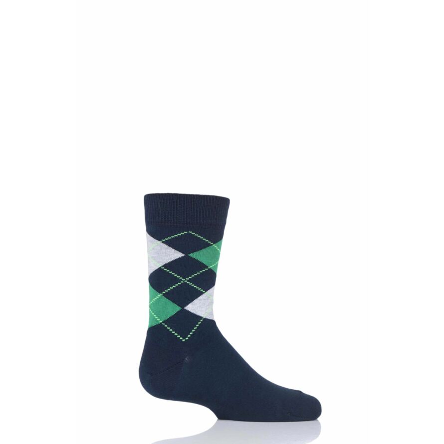 Boys Falke Cotton Argyle Socks from