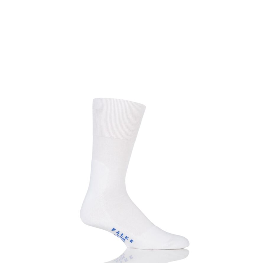 Calze Unisex Cotone Peluche FALKE Sport Spirit - Calzini Unisex, Confezione Da 2, Arancione Fluo, 42-43 Punta Rimagliata A Mano
