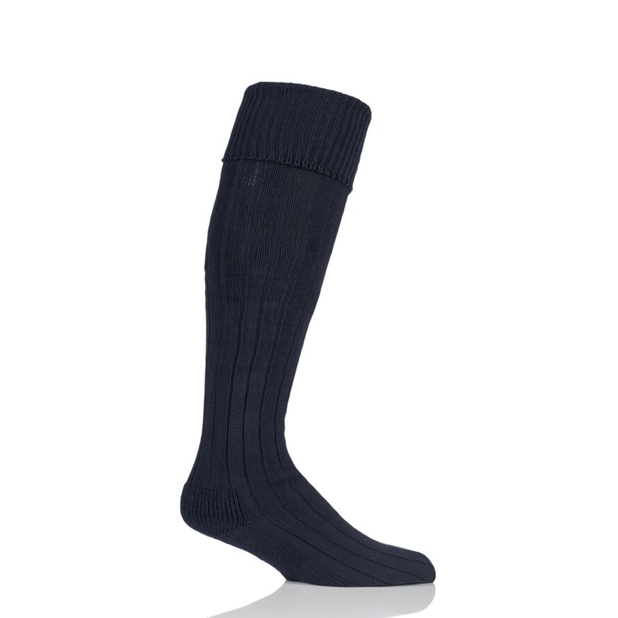OBER Golf Color Block Knee Socks Beige