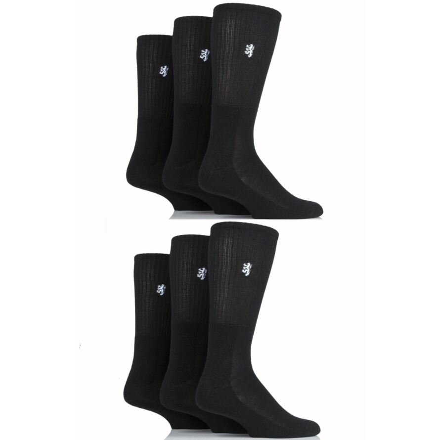 Mens 6 Pair Pringle Bamboo Cushioned Sports Socks Exclusive to