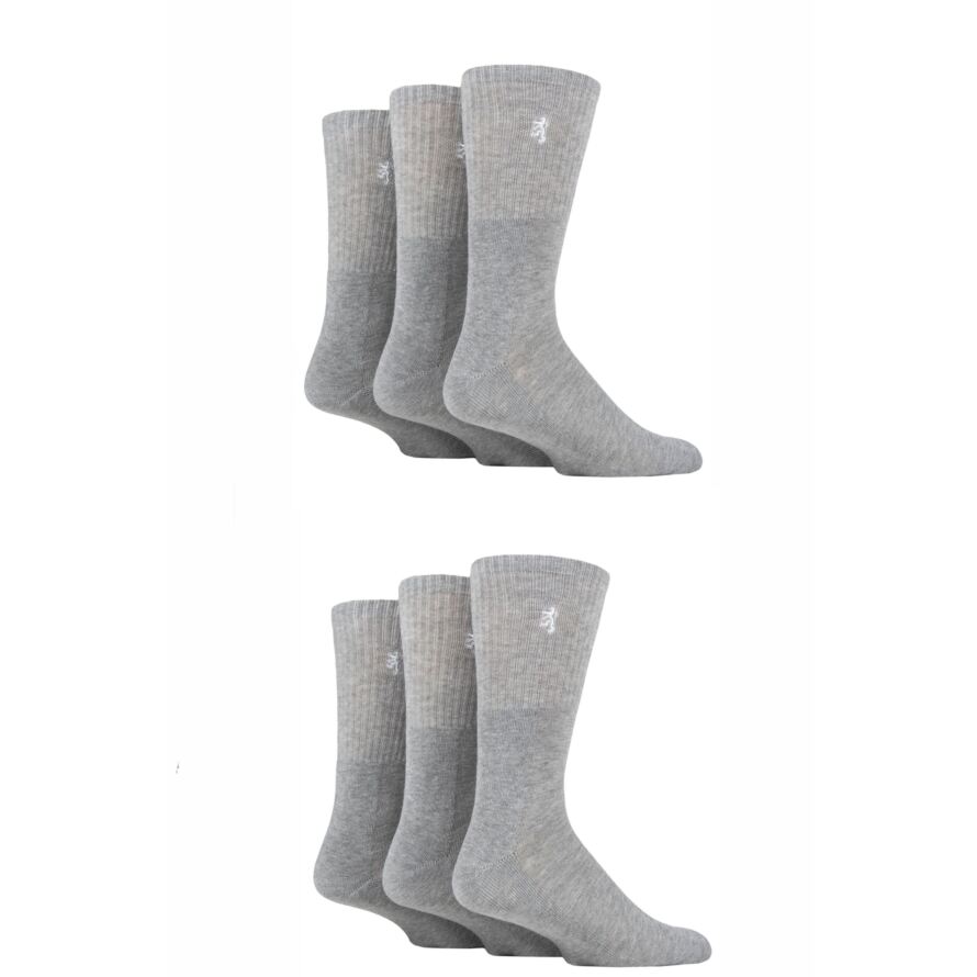 Mens 6 Pair Pringle Bamboo Cushioned Sports Socks Exclusive to