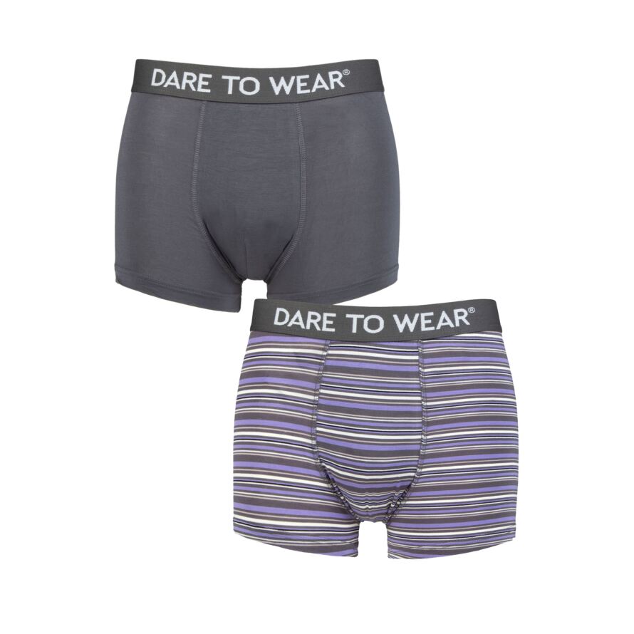 Mens 2 Pack Dare to Wear Bamboo Trunks from