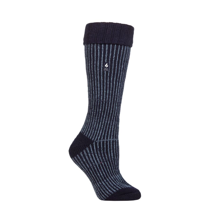 Chaussettes Chauffantes Femme 2.3 TOG Heat Holders - Motifs Rayés - Semelle Antidérapante