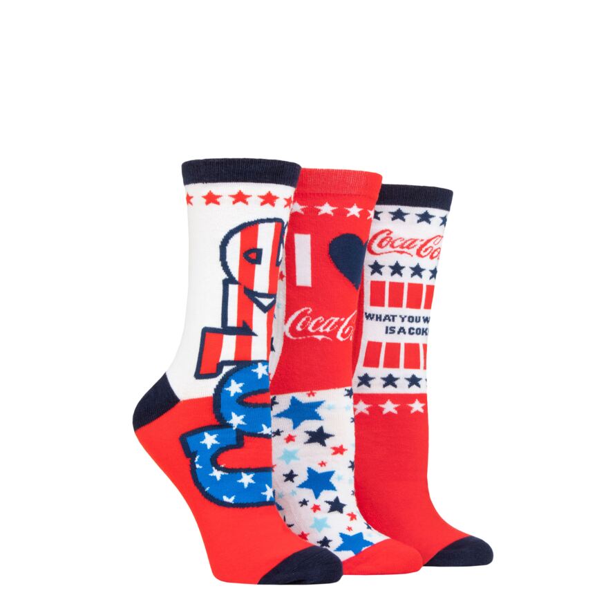 Coca-Cola 3 Pack Sock Set main image 1