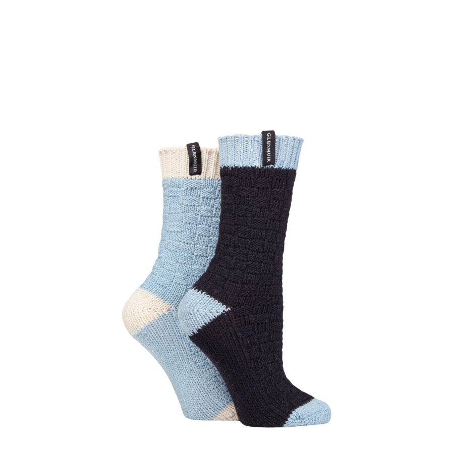 Ladies 2 Pair Glenmuir Classic Fashion Boot Socks from