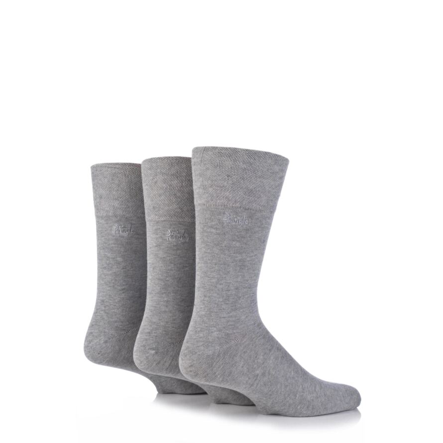Pringle Dunvegan Comfort Cuff Plain Cotton Socks