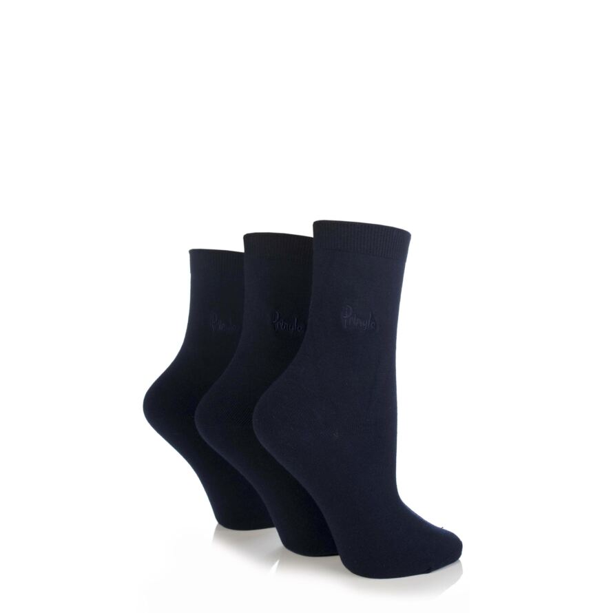 Ladies Pringle Tiffany Plain Trouser Socks