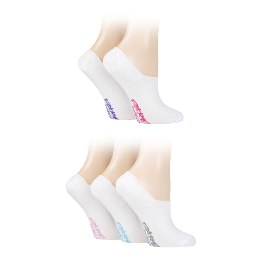 Ladies 5 Pair Dare to Wear No Show Socks