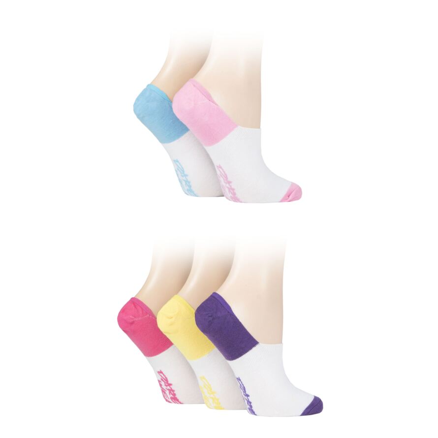 Ladies 5 Pair Dare to Wear No Show Socks