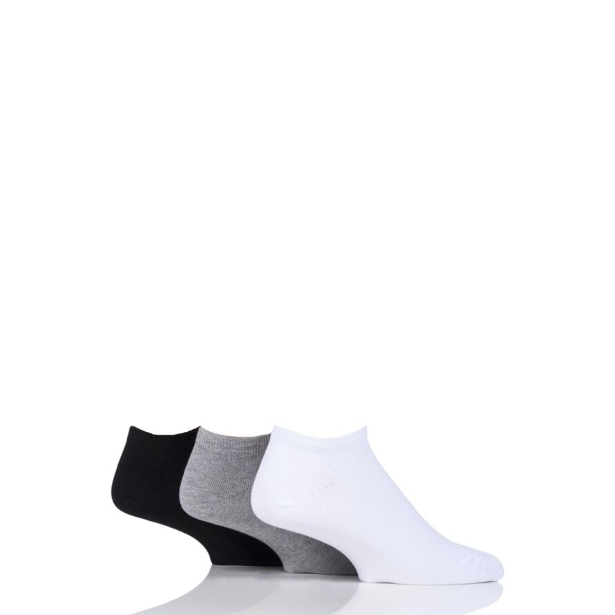 Mens 3 Pair Glenmuir Bamboo Trainer Socks from